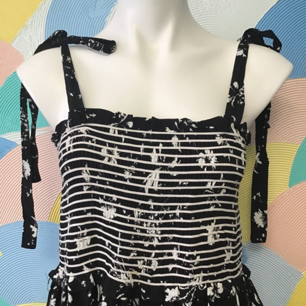 Free People black and white long dress size M
