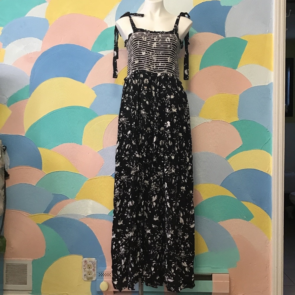 Free People black and white long dress size M