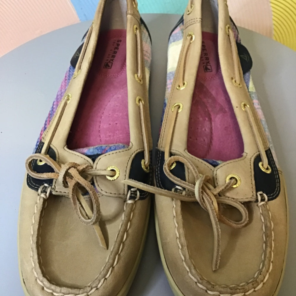 S Perry top sider woman shoes size 9