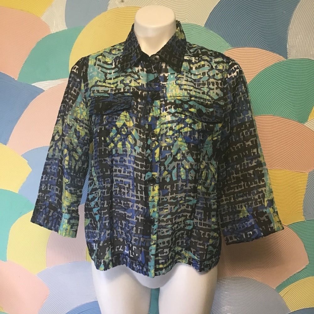 Drapery’s & Damon’s long sleeve shirt Size PM