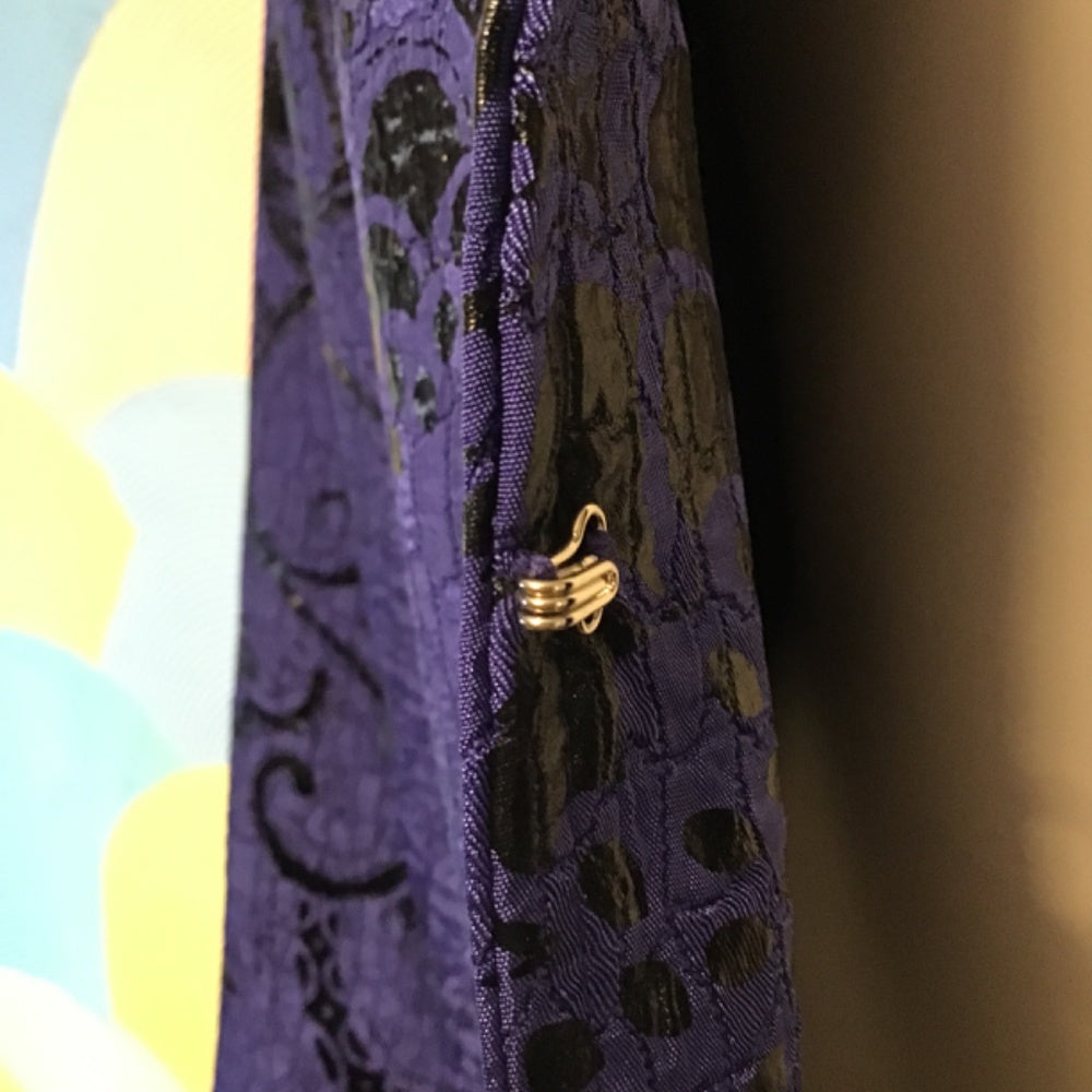 Toni Morgan black and purple blazer size XL