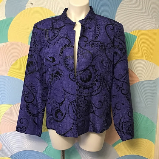 Toni Morgan black and purple blazer size XL