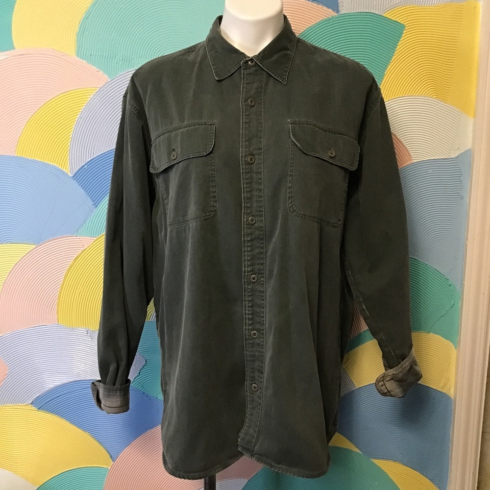 Cabela’s outdoor gear long sleeve green shirt size L