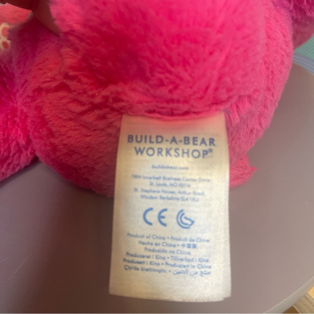 Build A Bear BABW 18" Pink Cheer Care Bears Rainbow Stuffed Animal Plush RARE