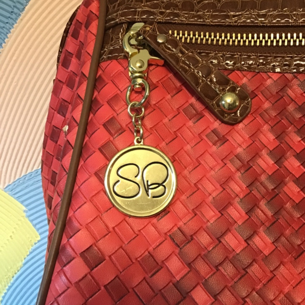 Samantha brown travel bag woven pattern