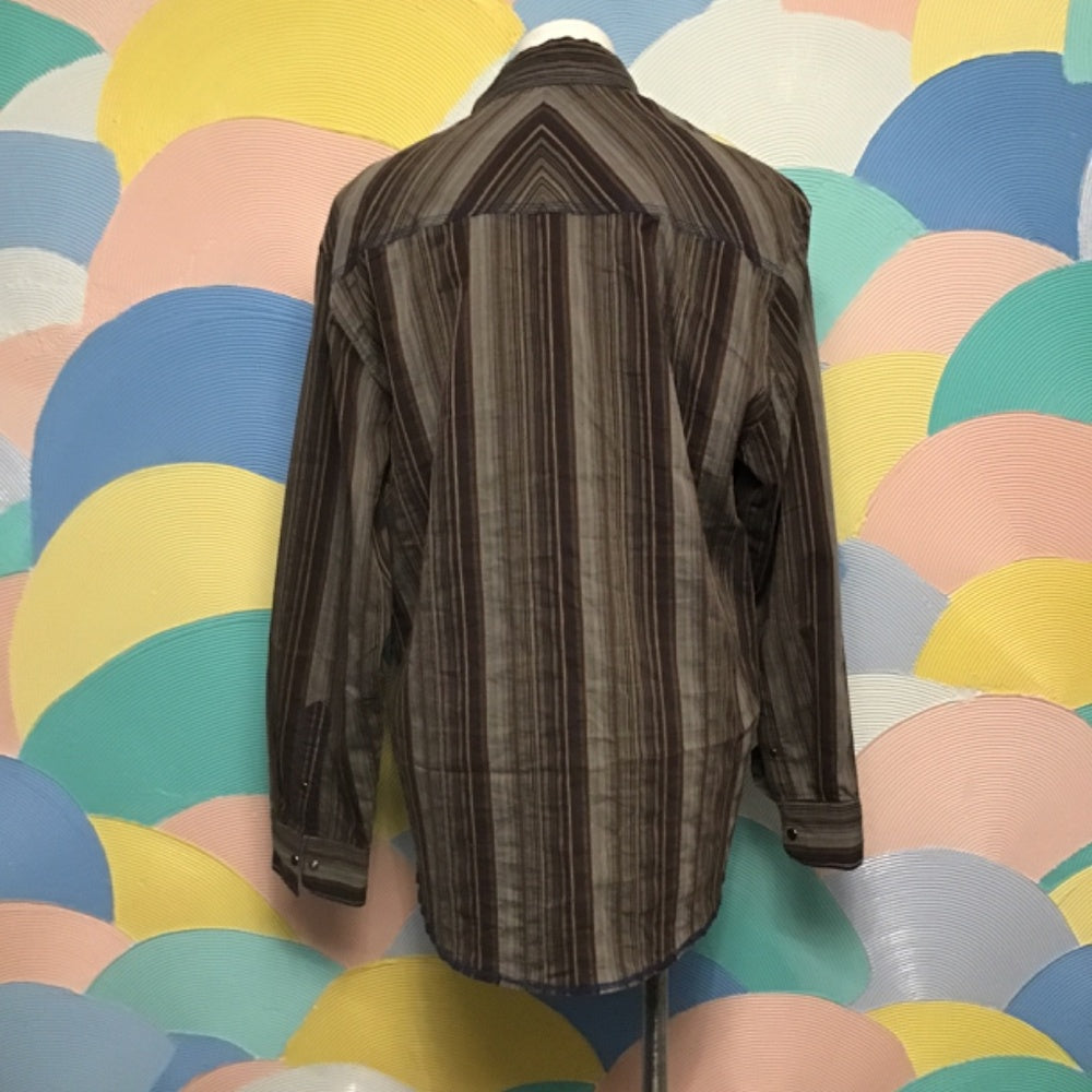 Blue pronto uomo long sleeve man shirt size XL