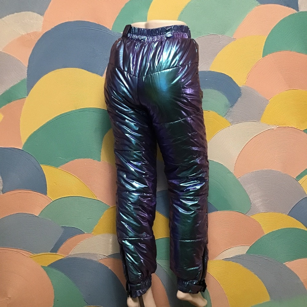 Clubexx metallic blue snow pants (Never worn) Sz S