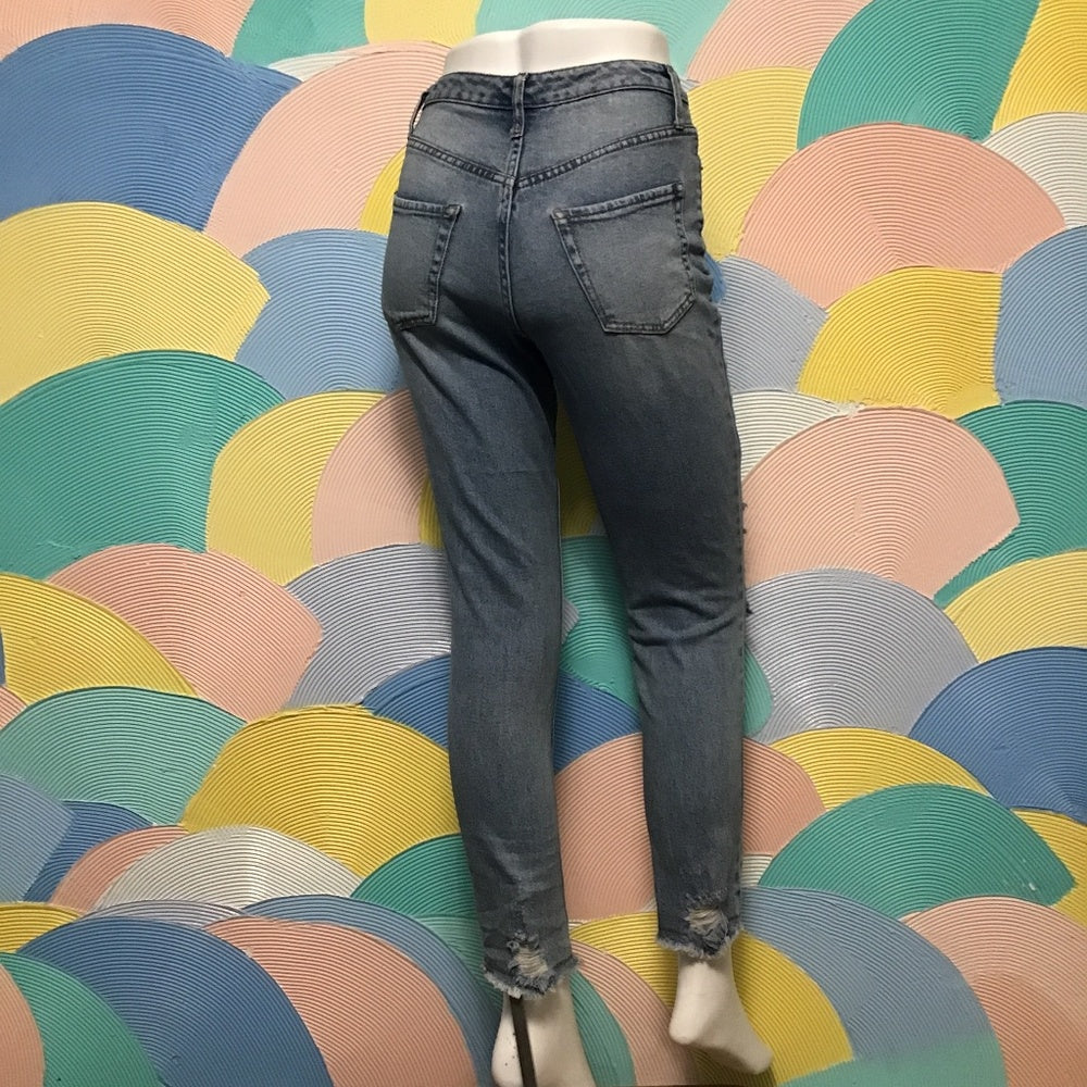 Wild Fable Distressed High Rise Mom Jean size00