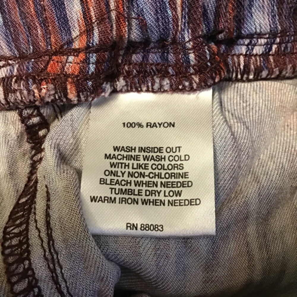 Signature studio Loose Stripes Pants sz M