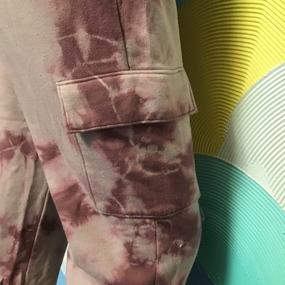 Pink tie knot joggers Sz S