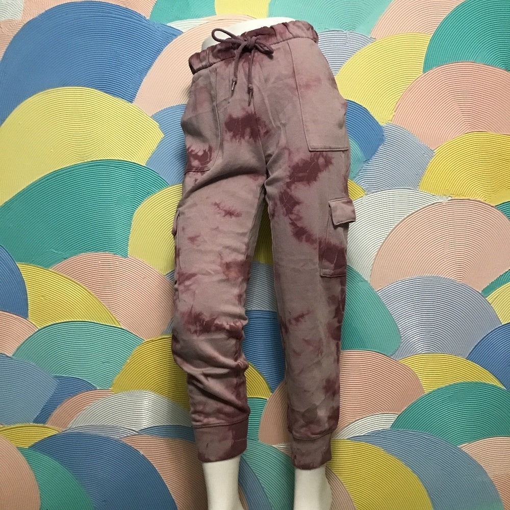 Pink tie knot joggers Sz S