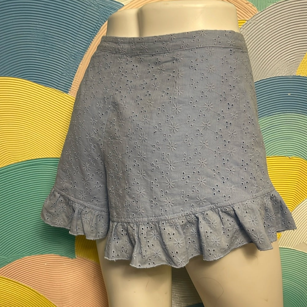 Current mood Blue Shorts with ruffles szS