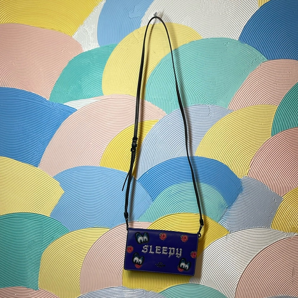 RARE Coach Disney A Dark Fairytale Leather Bag Snow White sparkly, sleepy apple