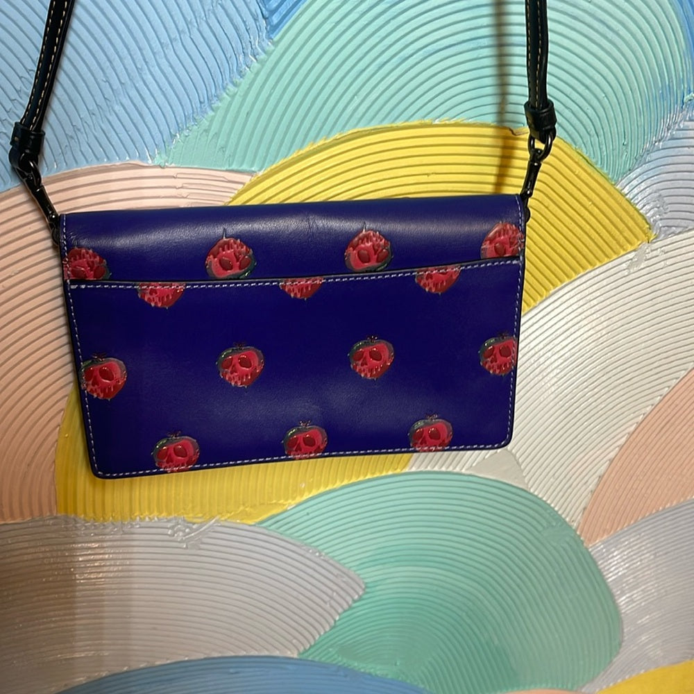 RARE Coach Disney A Dark Fairytale Leather Bag Snow White sparkly, sleepy apple