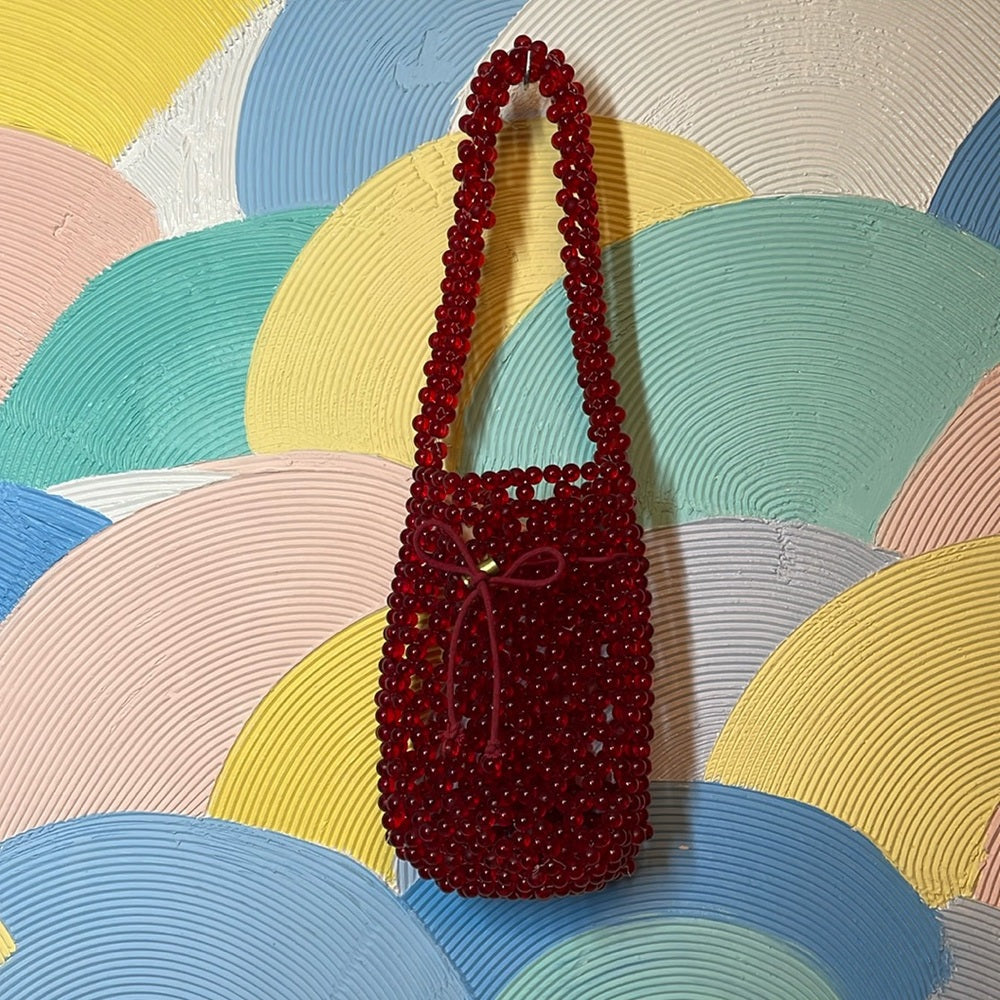 Free people RARE beaded red purse
