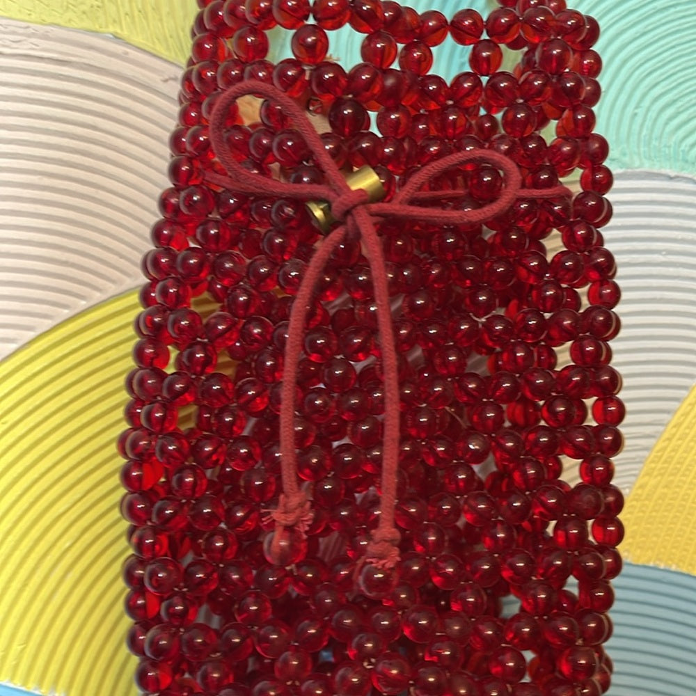 Free people RARE beaded red purse