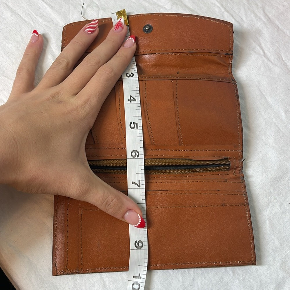 Vintage wallet with suede pho, alligator and snakeskin and gold bedazzle