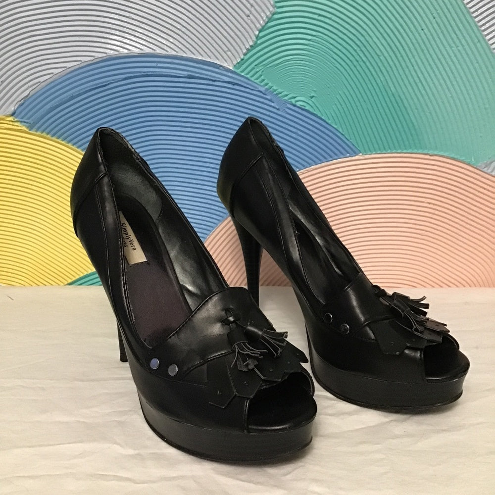 Simply Vera Vera want high heels 9 1/2 black
