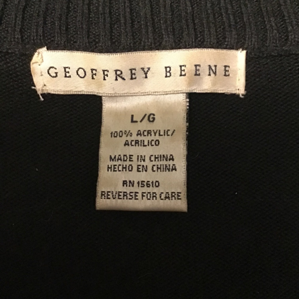 Geoffrey Beene Man black sweater size L