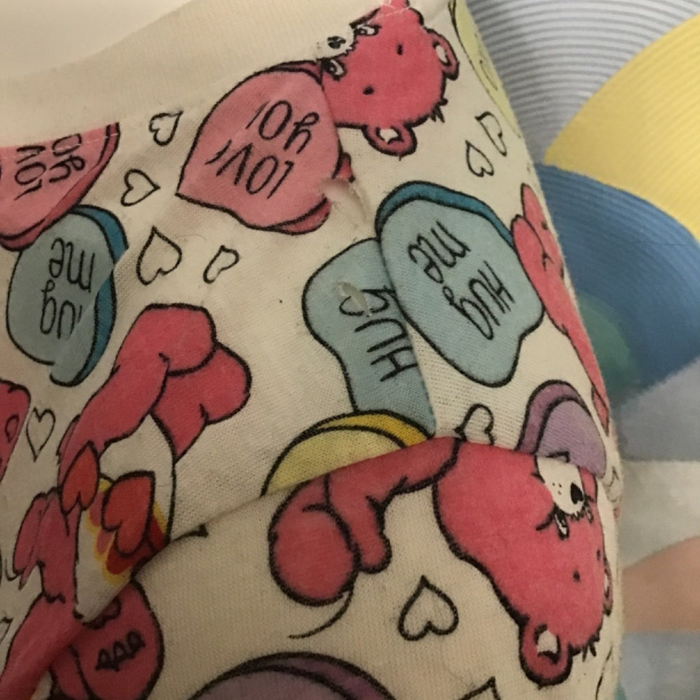 Care Bear T-shirt with hearts size M (7-9)