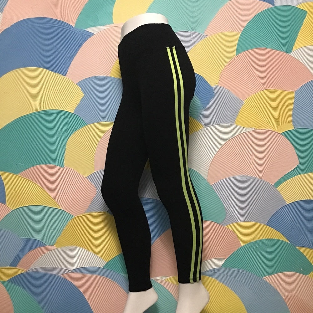 Rue 21 black and green neon leggings size S