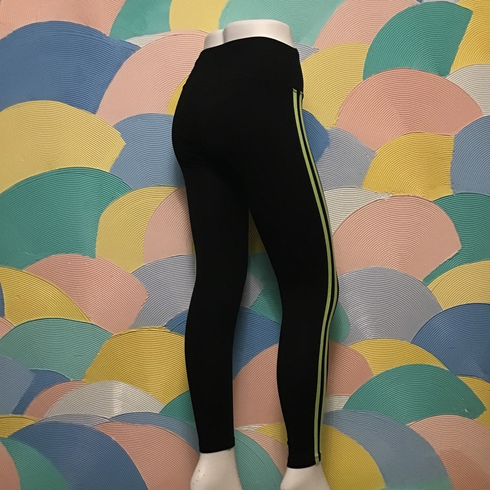 Rue 21 black and green neon leggings size S