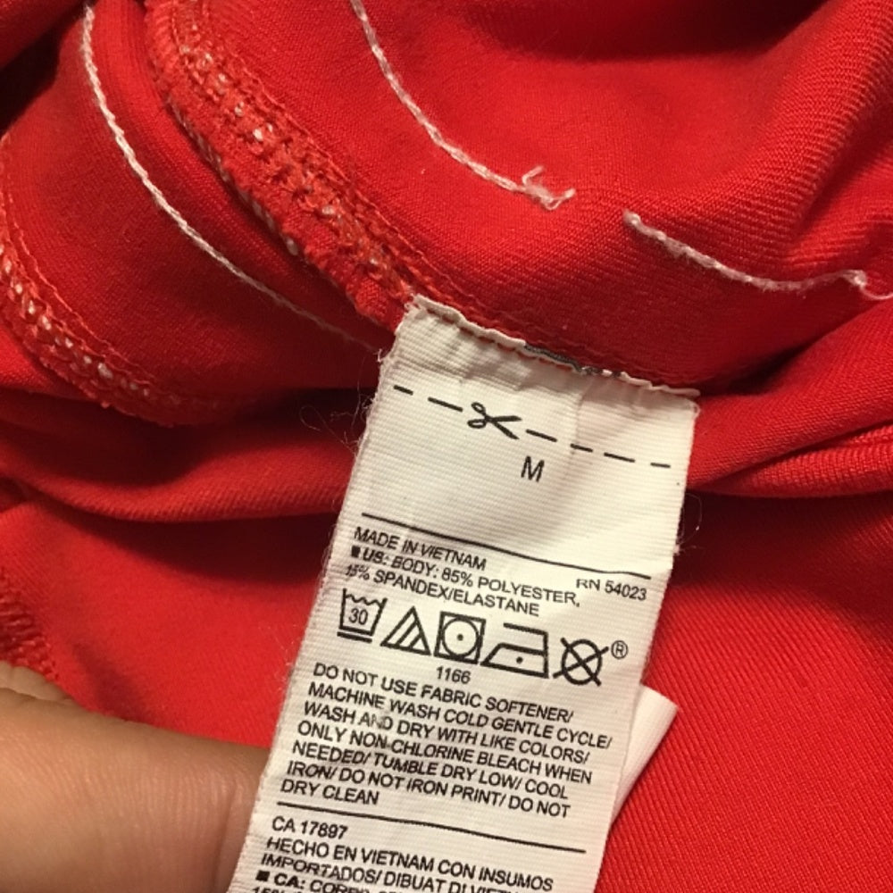 Old navy active Red and white strips leggings Size M