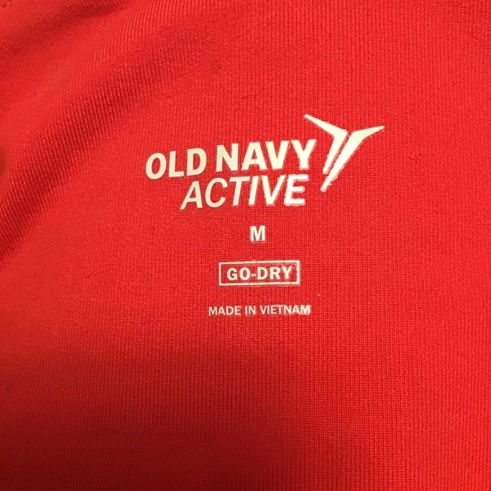 Old navy active Red and white strips leggings Size M