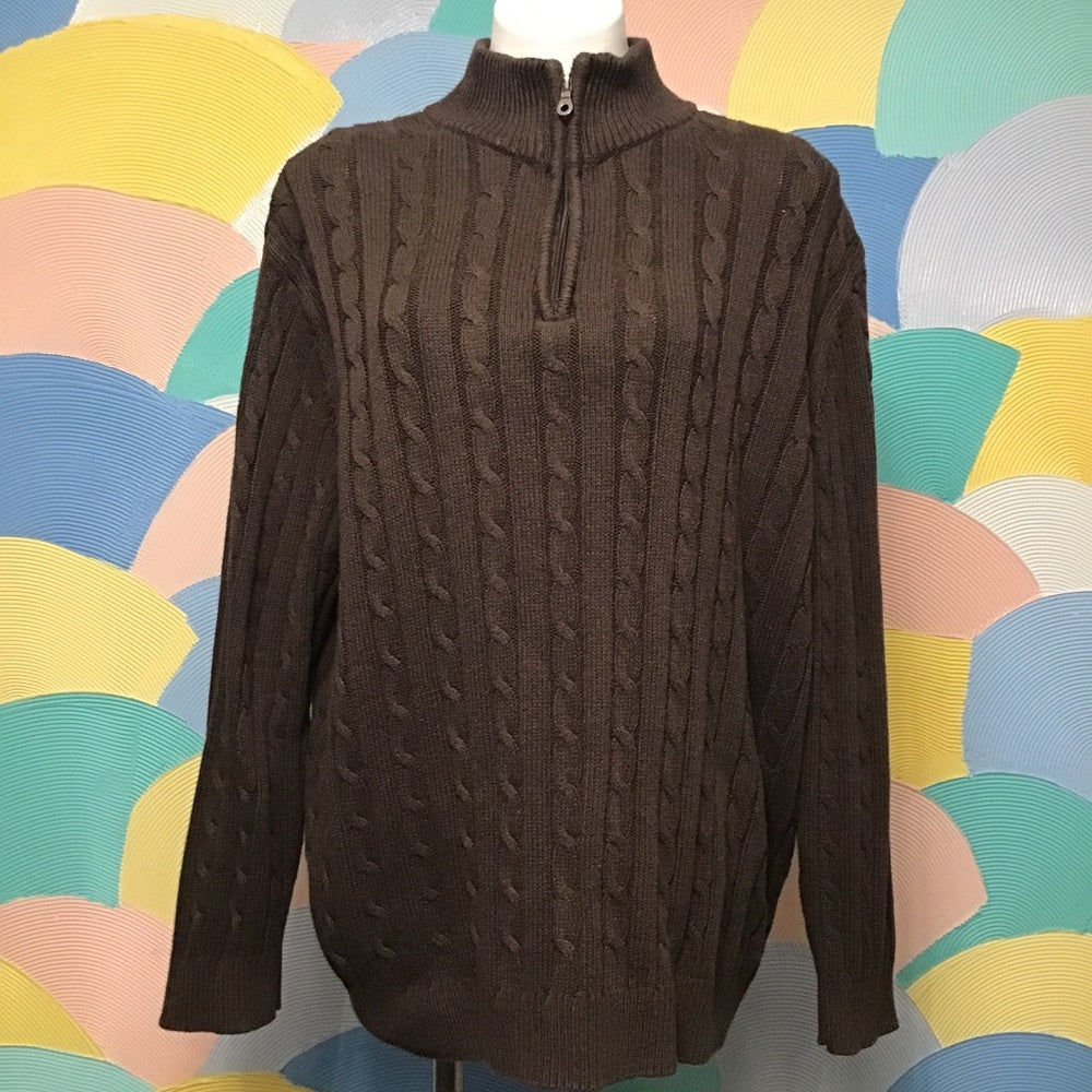 Croft & Barrow brown sweater size XL