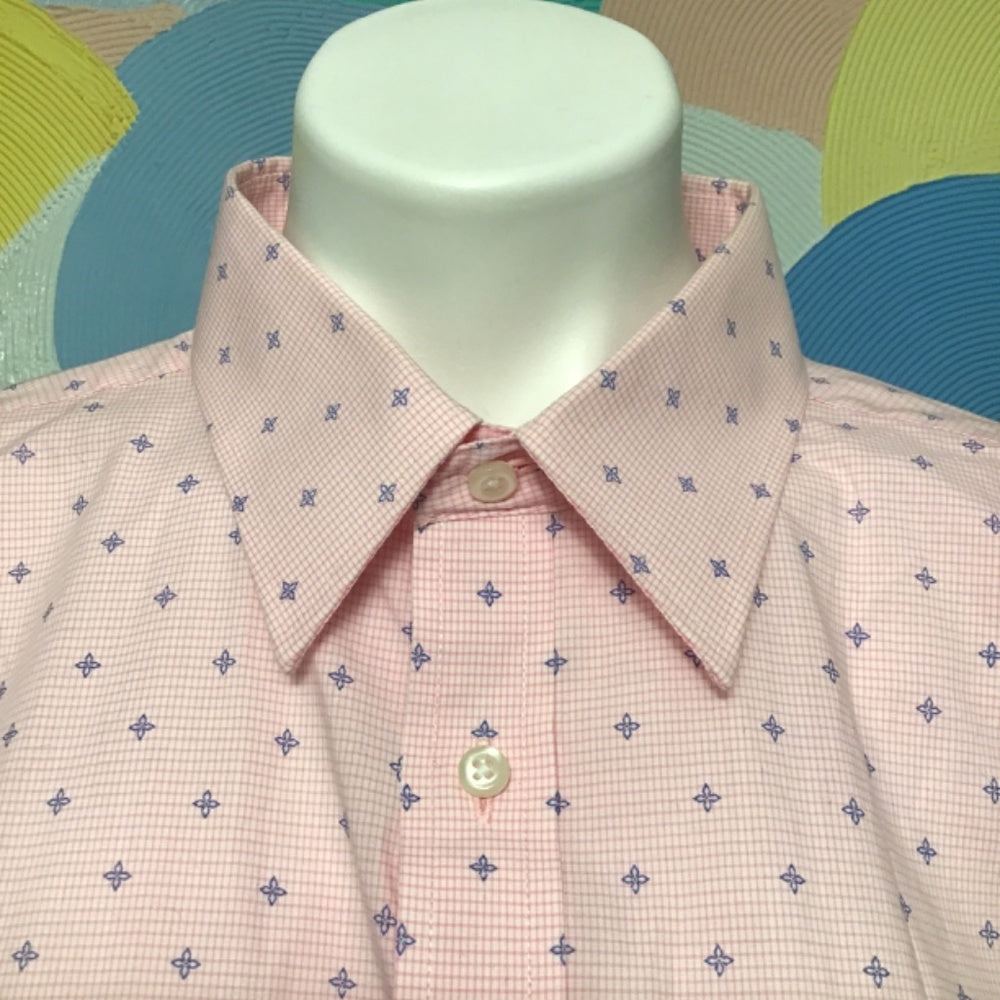 Stafford man long sleeve button up shirt size 17 1/2 36-37