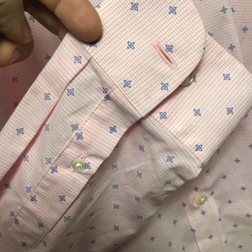 Stafford man long sleeve button up shirt size 17 1/2 36-37