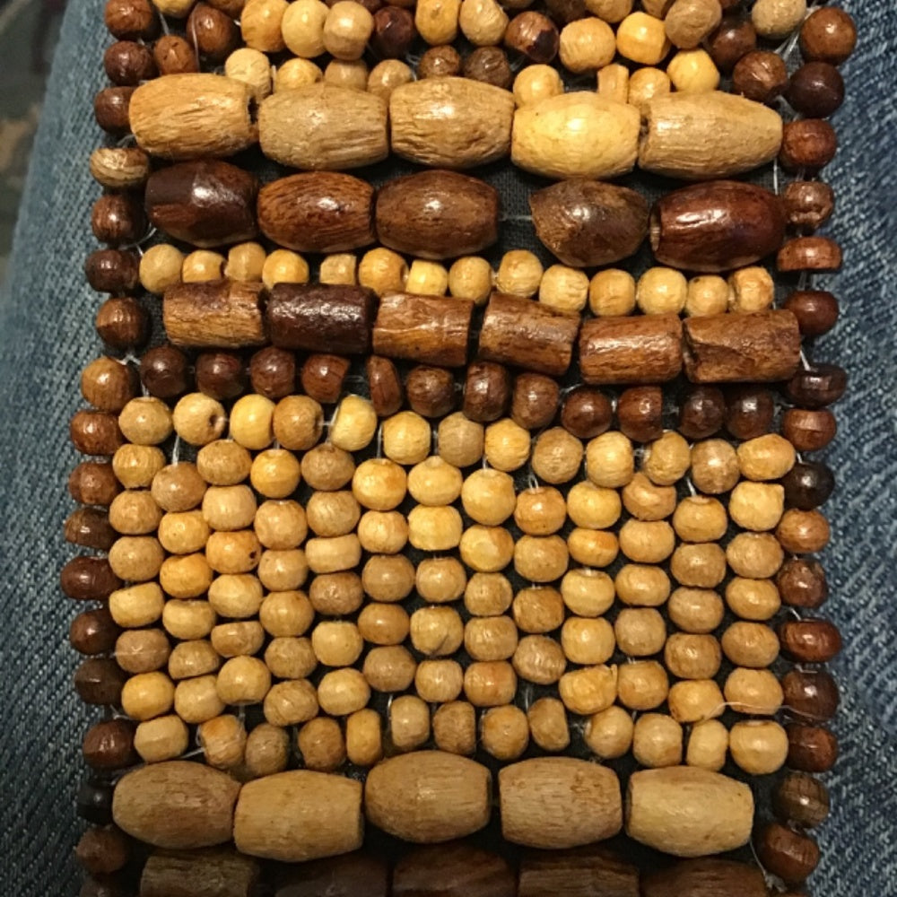 Beaded wood Belt