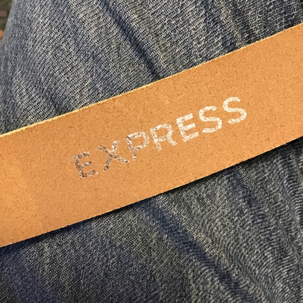 Genuine leather Express woman belt, size M
