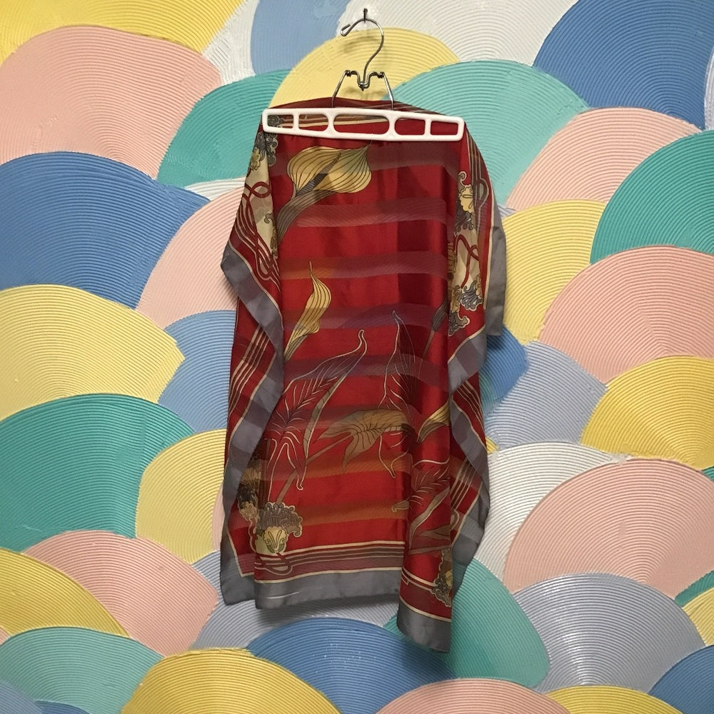 Made in Italy red and grey Scarf