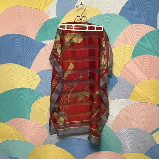 Made in Italy red and grey Scarf