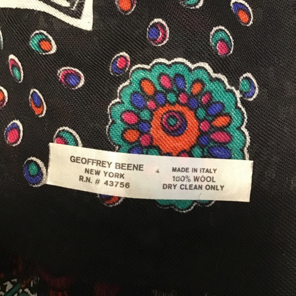 Colorful Geoffrey Beene scarf