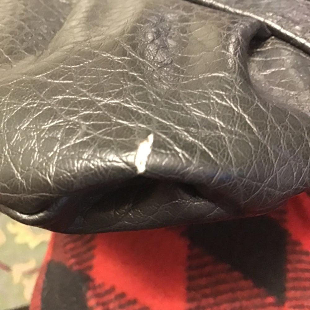 Juicy Couture black leather hand bag