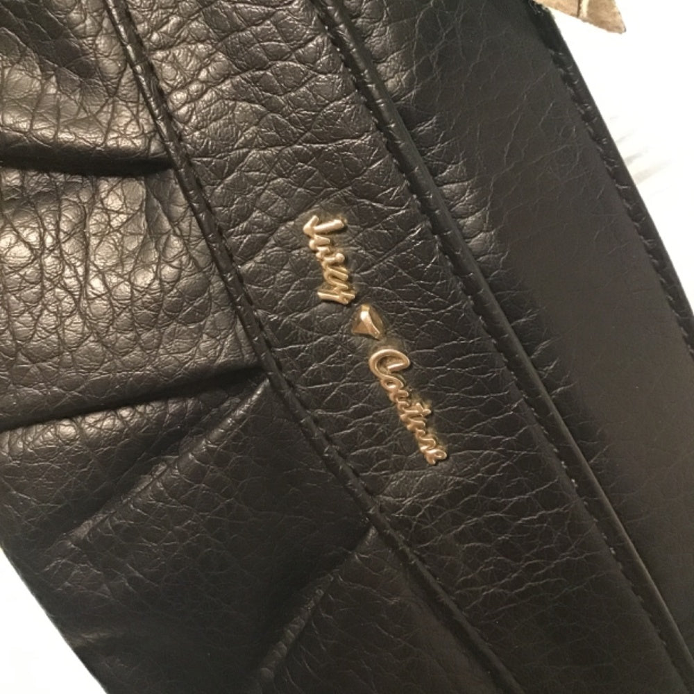 Juicy Couture black leather hand bag