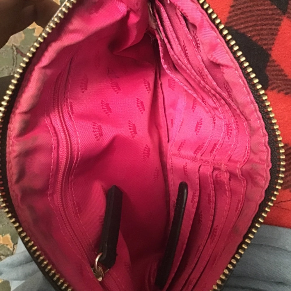 Juicy Couture black leather hand bag