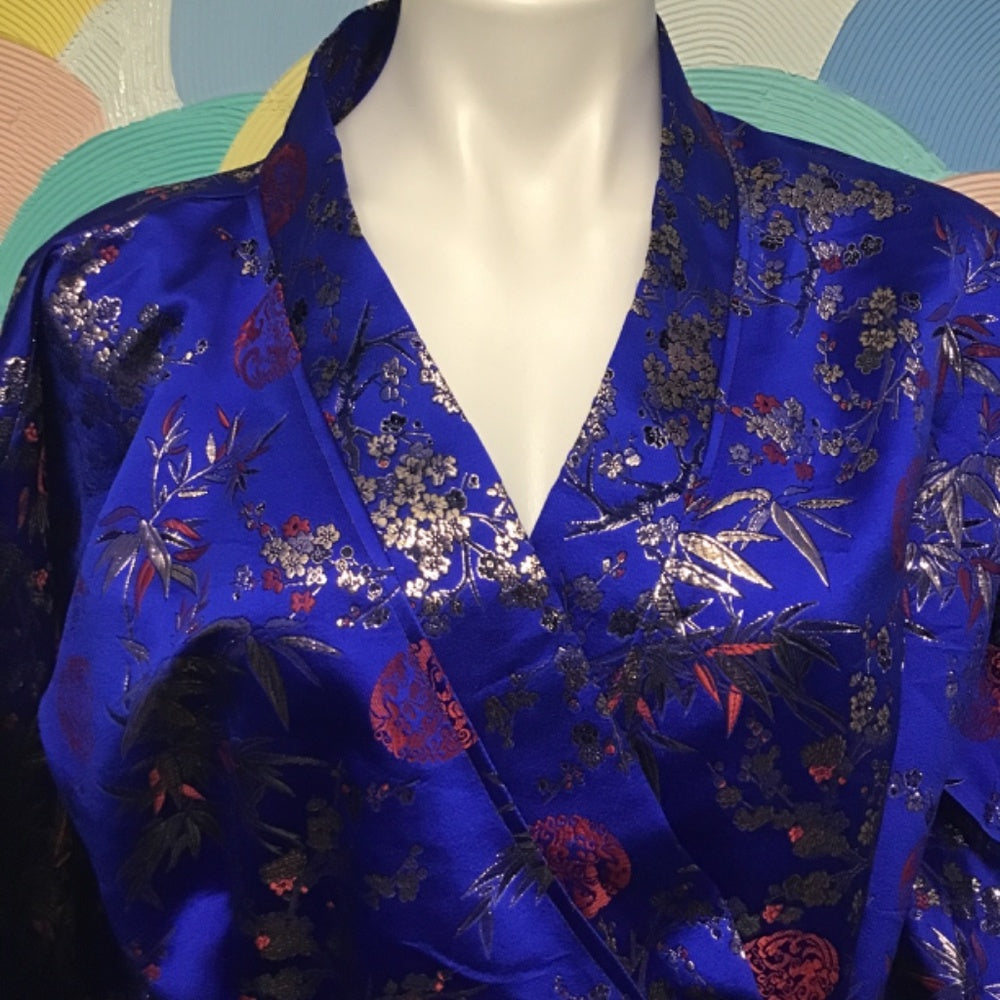 Chinese Robe color blue red and gold size M