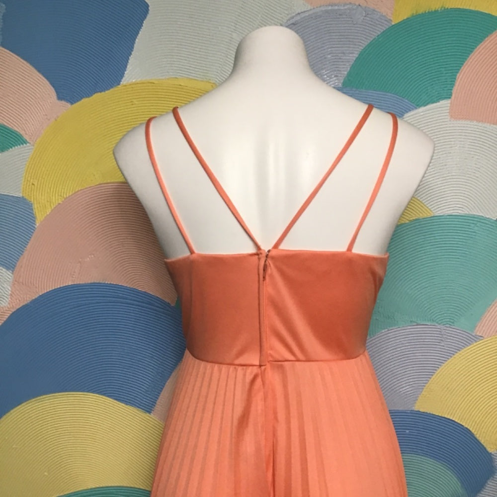 Orange pastel Prom dress