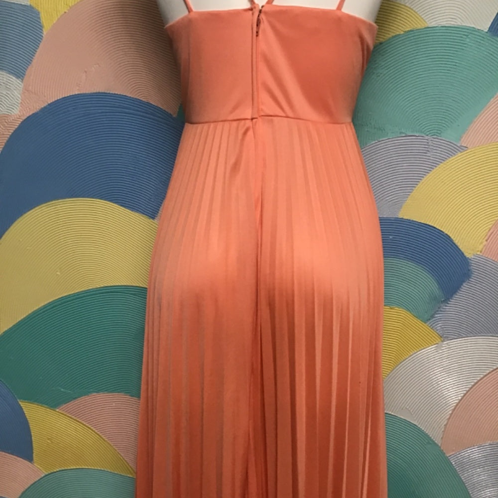 Orange pastel Prom dress