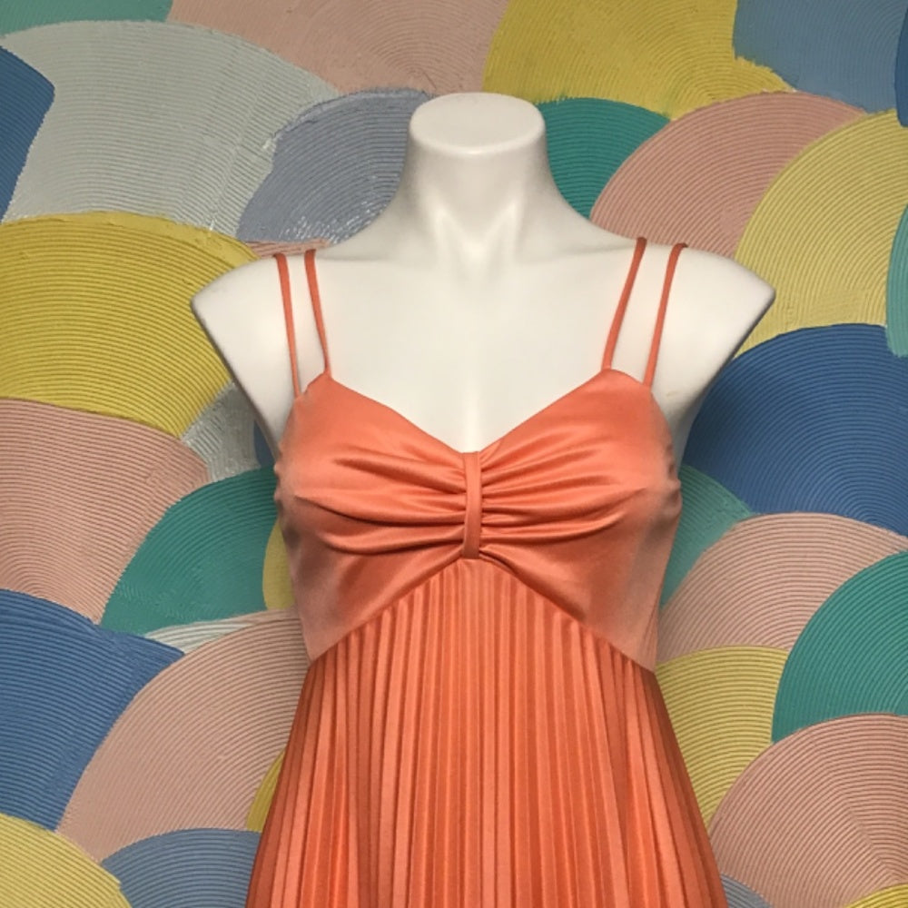 Orange pastel Prom dress