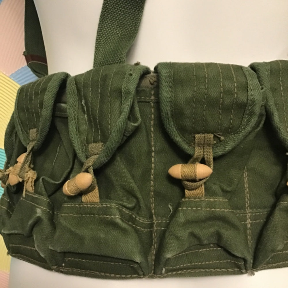 Original Vintage Military Shotgun Ammo Shells Belt Cartridge Carrier Bullet