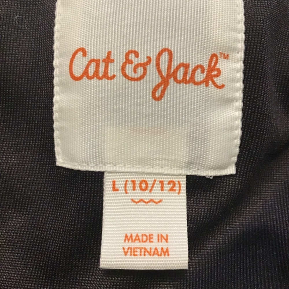 Cat & Jack jacket size L (10/12) black white and pink