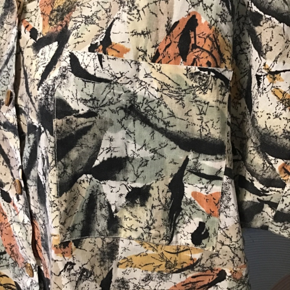 Vintage Casey & Max additions woman short sleeve shirt.