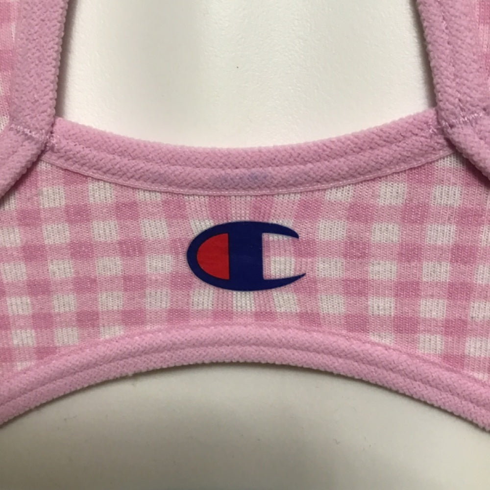 Champion sports Bra color pink and white size S