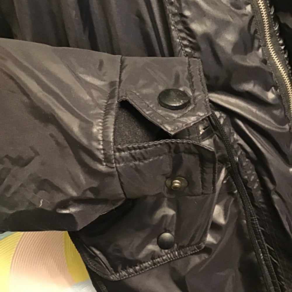 Warm Line waterproof black trench coat size 42