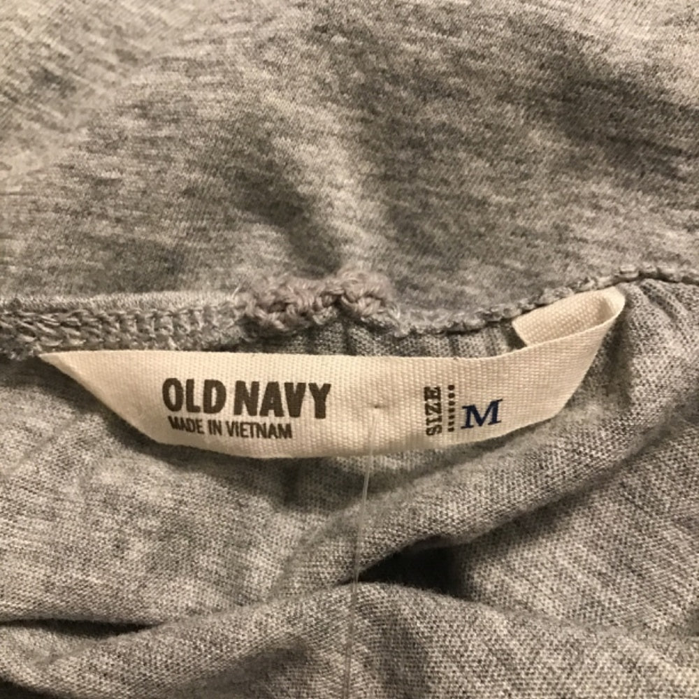 NWT Old Navy cotton embroidered gray blouse size M