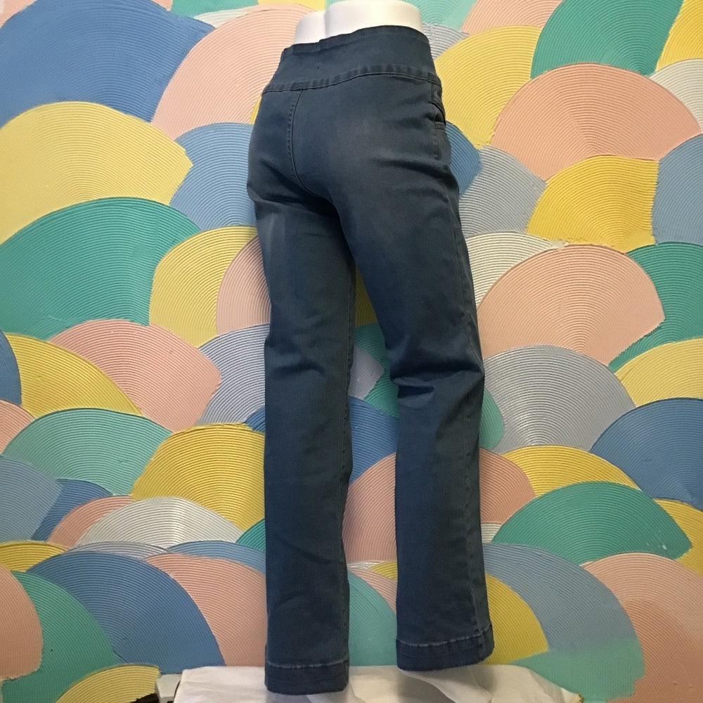 NWT Flamingals Denim jeans size M color blue with gold Buttons